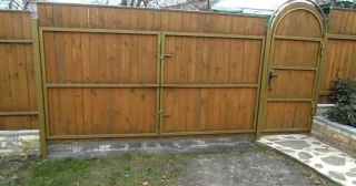 Купить распашные ворота деревянные Юбилейный, цена от 2733 руб.